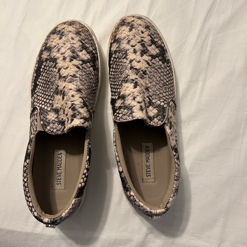 Steve Madden Snake Slip On Sneakers